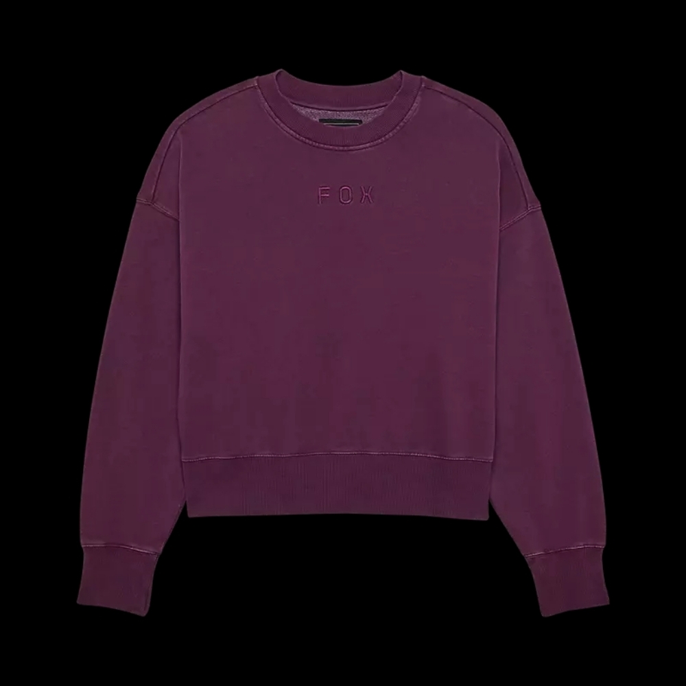 Fox Racing Womens Large Worldmark fleece crew in sangria new with tags